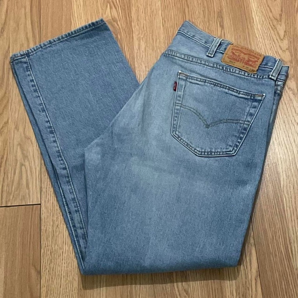 Levi’s 501 Men’s Straight Fit Jeans 38x32 (37x31) Medium Blue Denim Button Fly